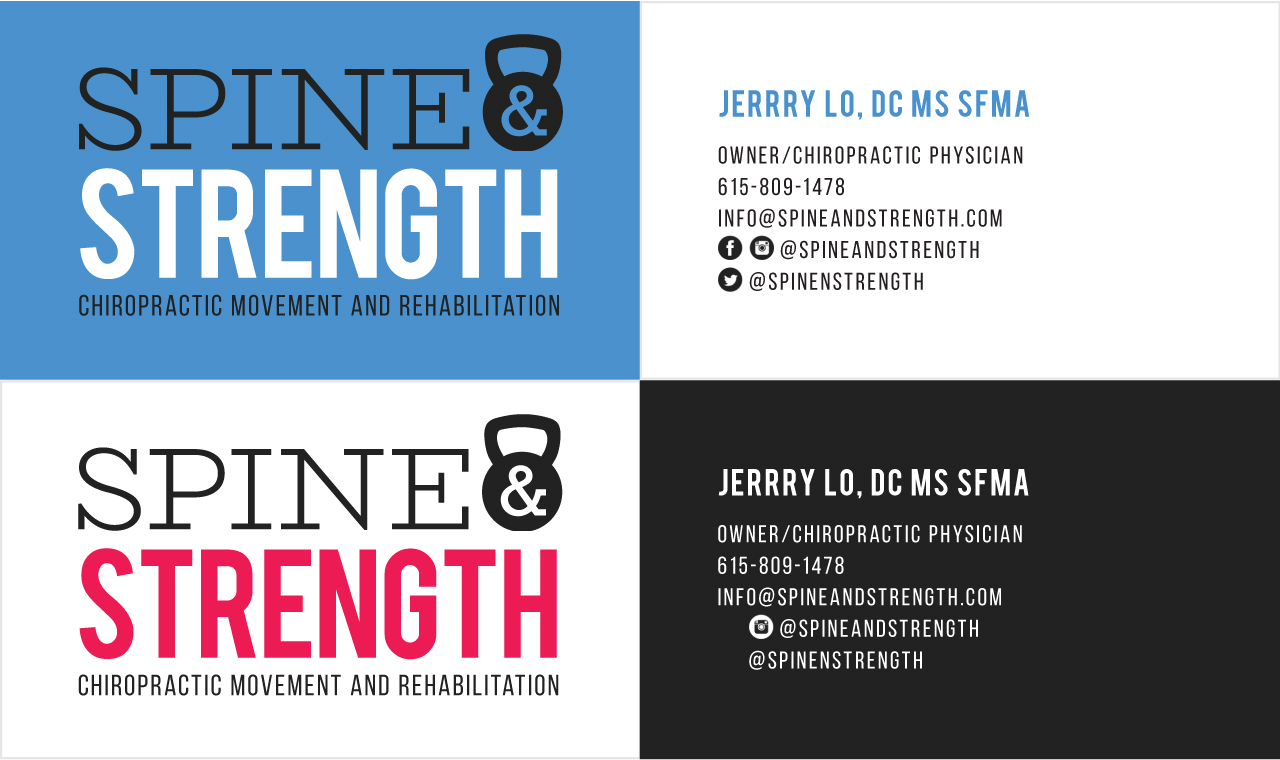 Spine & Strength Business Cards
